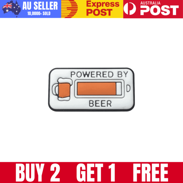 "Powered By Beer" For Jibbitz-Crocs Charms