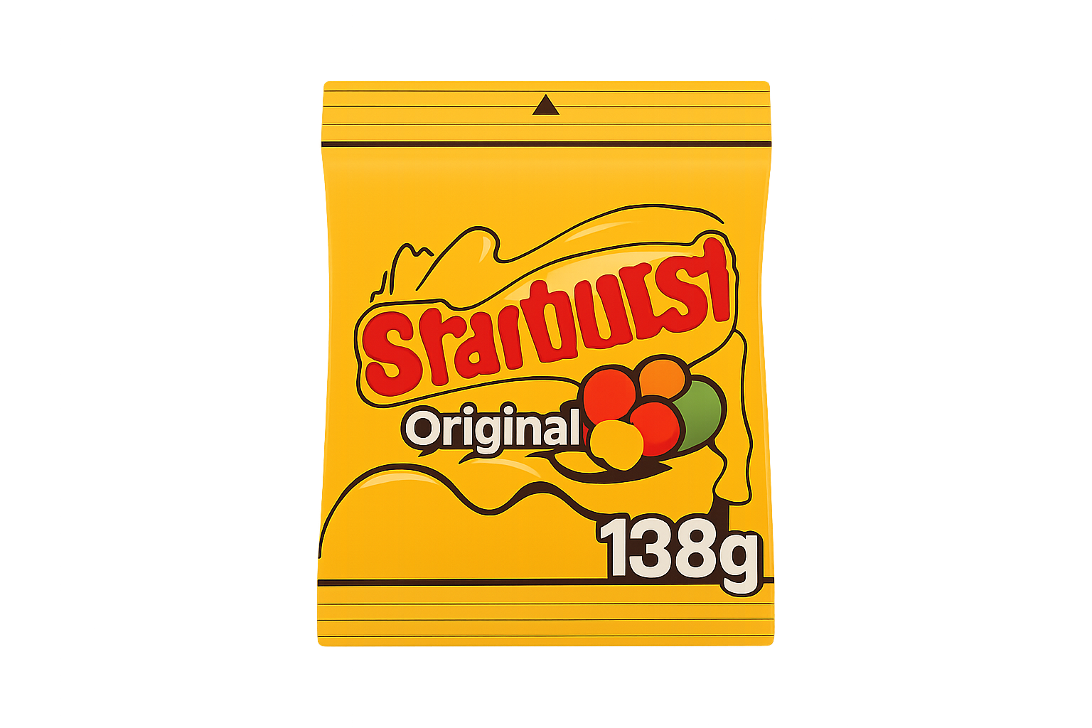 Starburst Original Chewing Gum 138g - Sweet Fruity Flavored Chewing Gum.