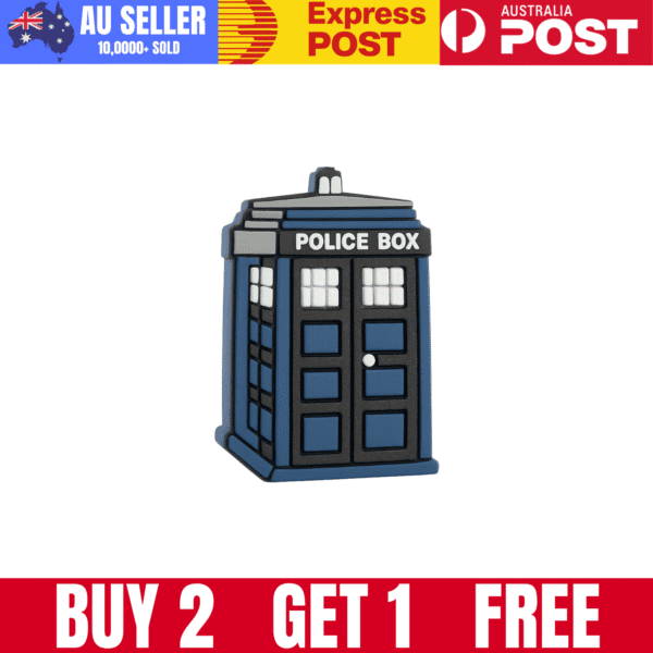 Colorful police box LEGO model for kids and collectors.