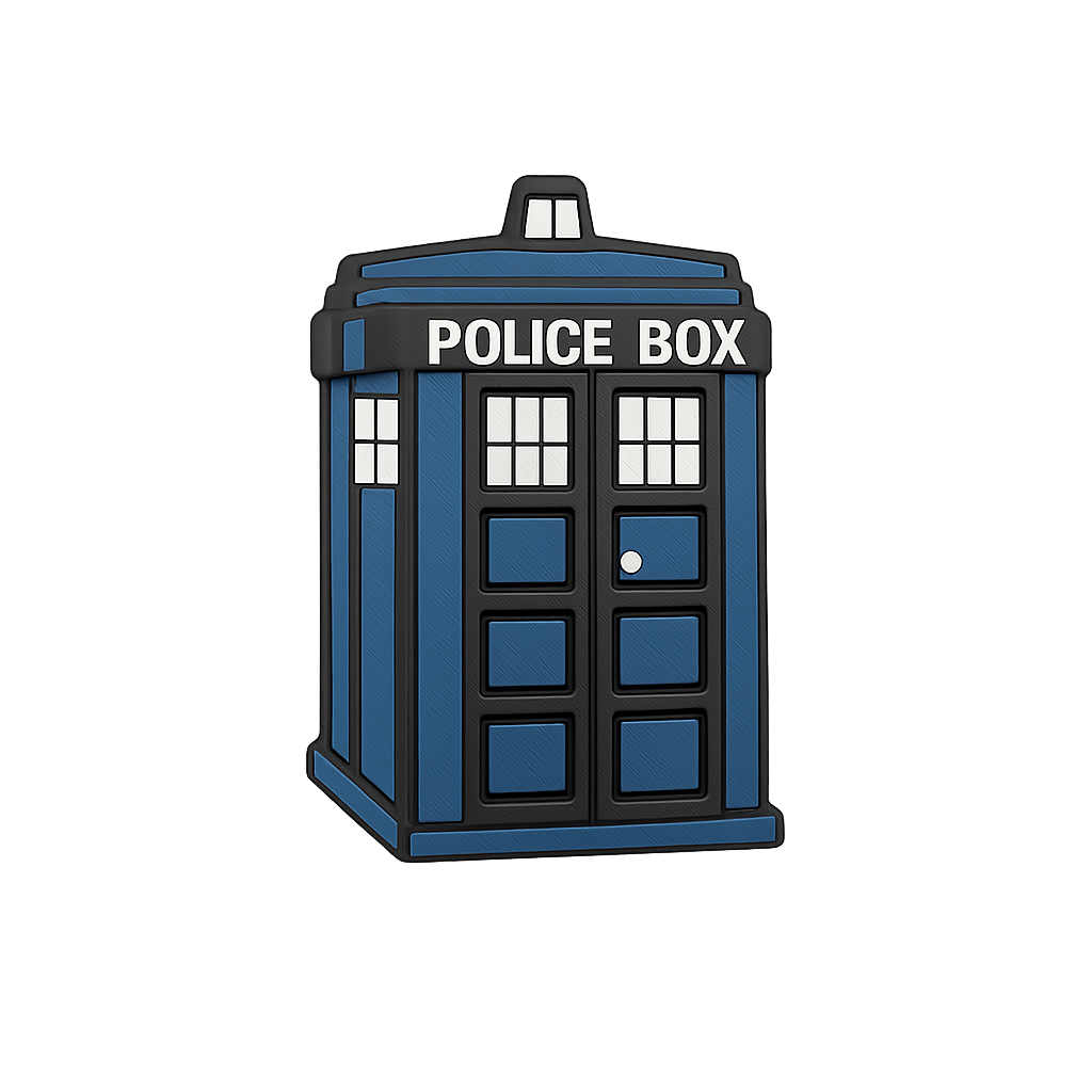 Colorful police box LEGO model for kids and collectors.