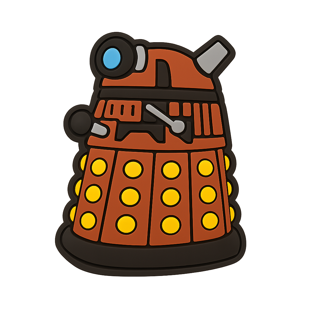 Cute Dalek silicone usb flash drive, sci-fi collectible storage device, perfect for Doctor Who fans.