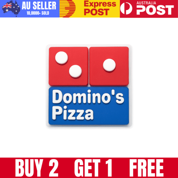 3. Classic Domino's Pizza logo with red, white, and blue design.