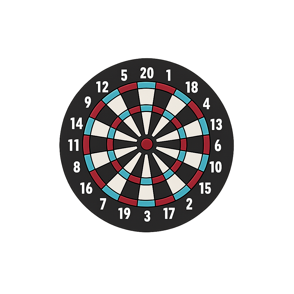 Colorful dartboard toy for kids, perfect for indoor game fun and recreational activities.