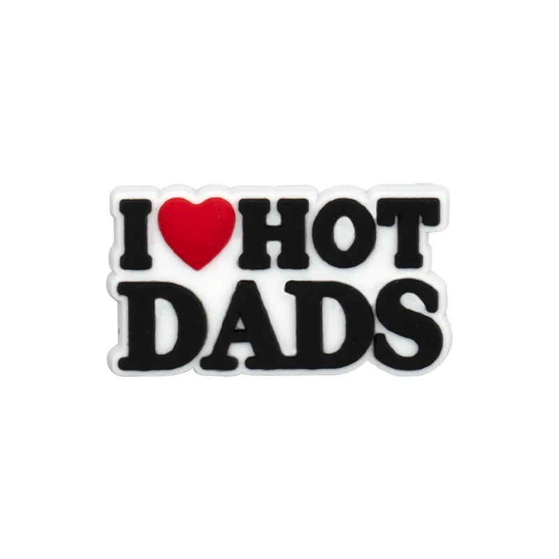 I <3 Hot Dads Jibbitz-Charms for Crocs