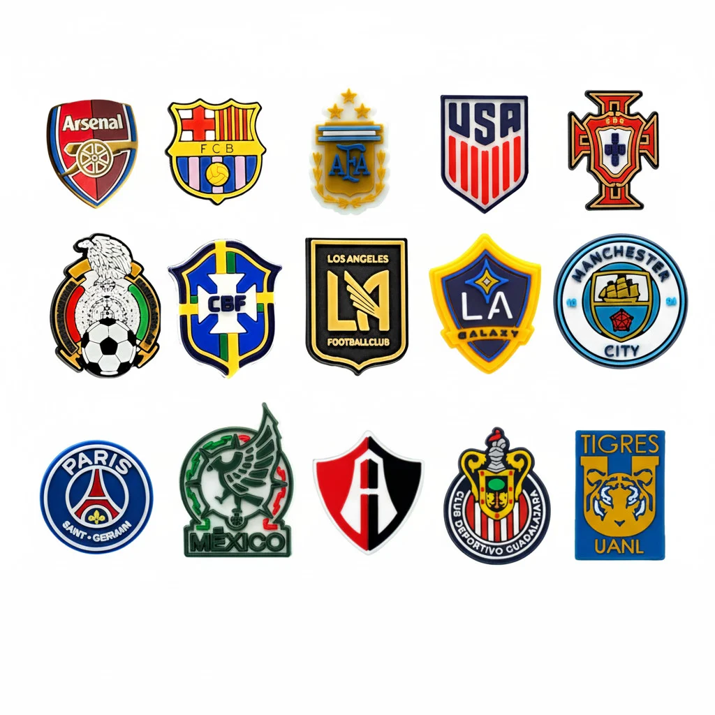 Collection of Soccer Football Club Team Jibbitz-Charms for Crocs