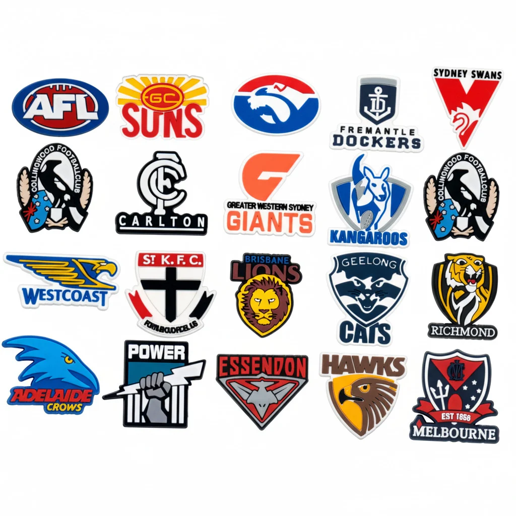 AFL Australian Football League Team Jibbitz-Charms for Crocs
