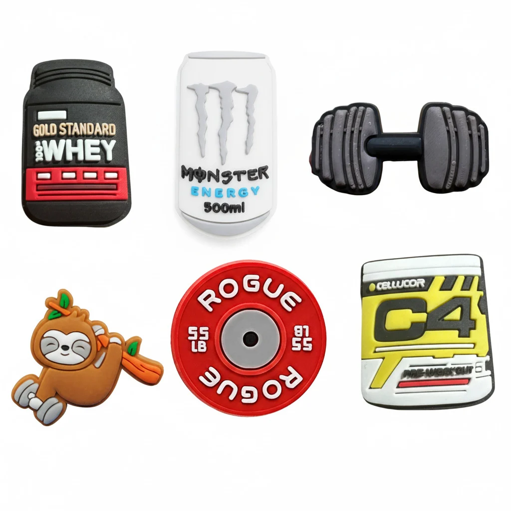 Weightlifting Starter Pack Gym Funny Jibbitz-Charms for Crocs