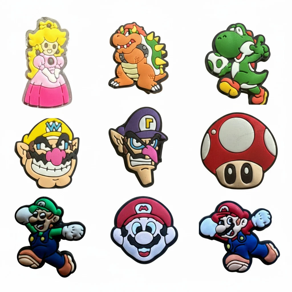 Super Mario - Themed Cartoon Collection Jibbitz-Charms for Crocs