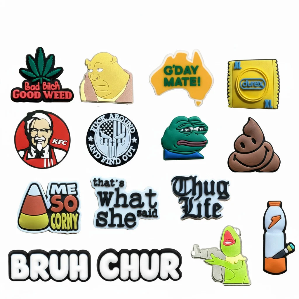 Collection Of Funny Jokes Jibbitz-Charms for Crocs