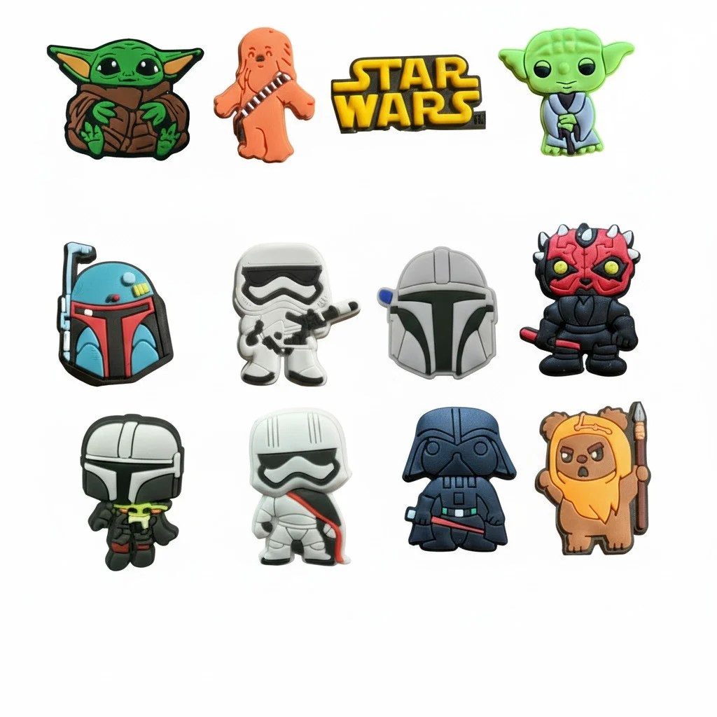 Collection of Star Wars Baby Yoda Jibbitz-Charms for Crocs