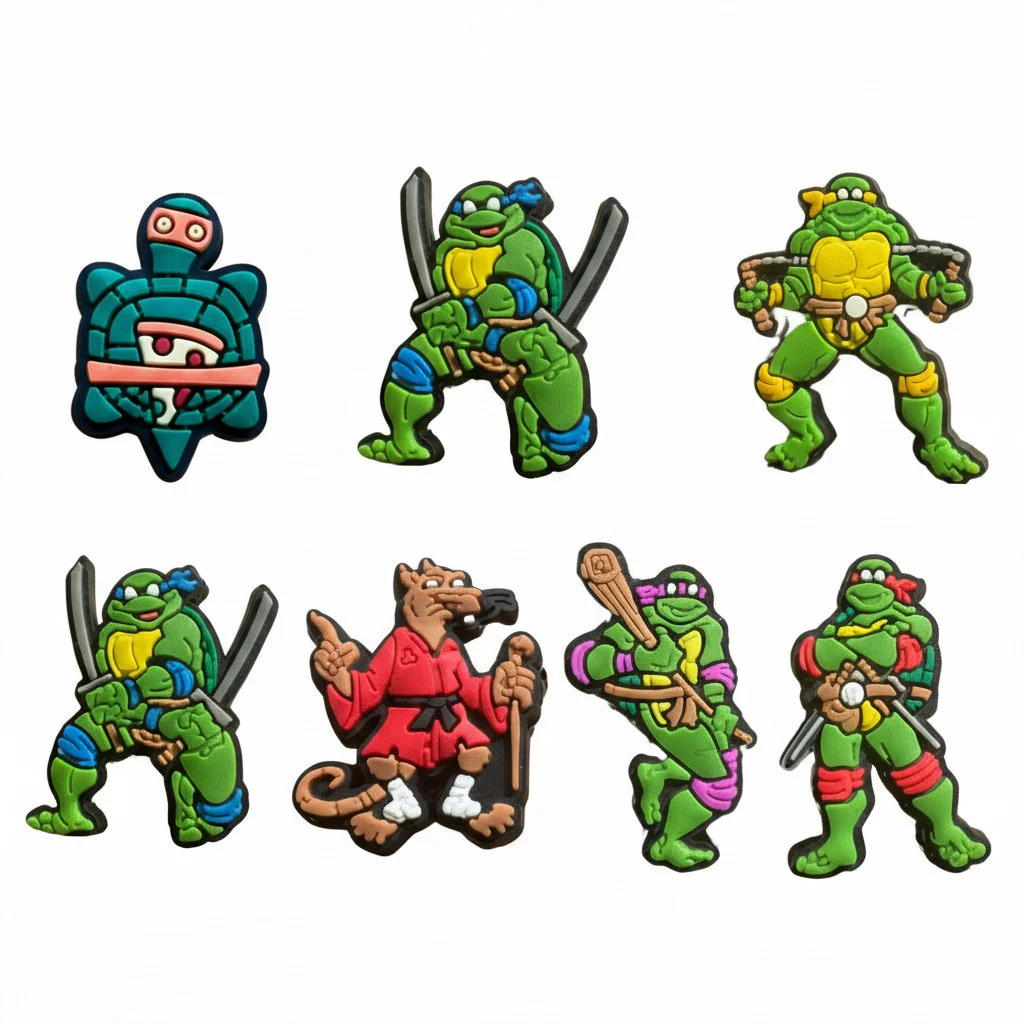 Set of Teenage Mutant Ninja Turtles For Jibbitz - Crocs Charms Shoe Jibbitz-Charms for Crocs