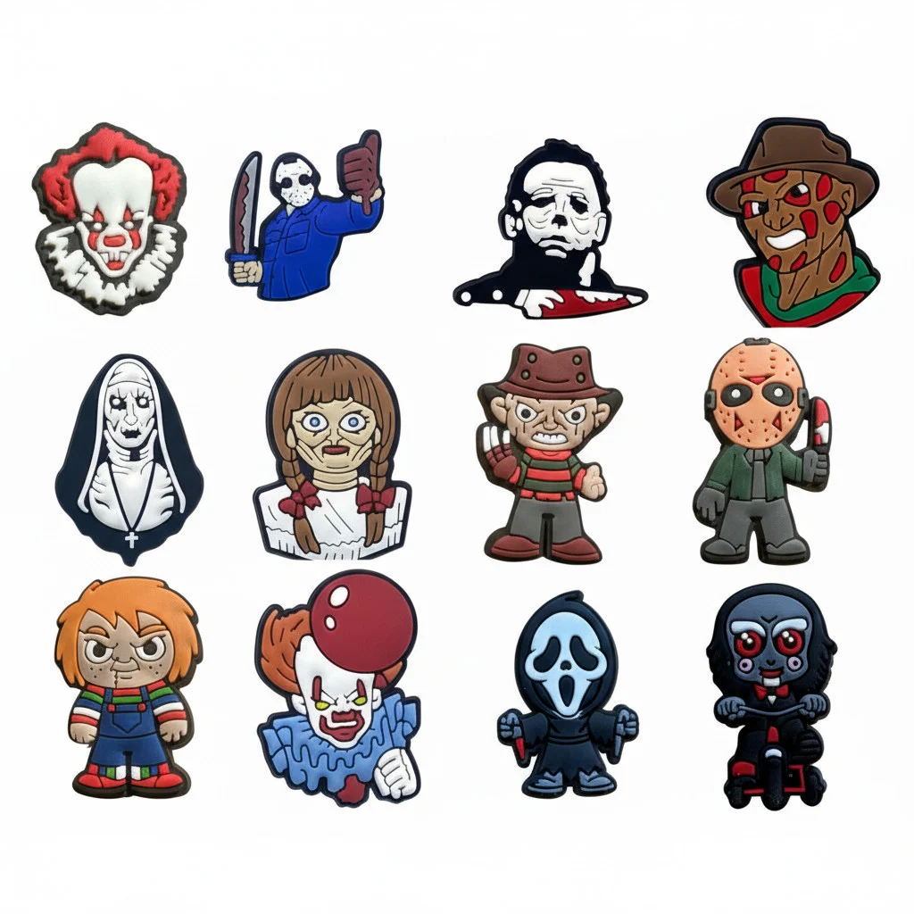 Horror Halloween Cartoon Collection Jibbitz-Charms for Crocs