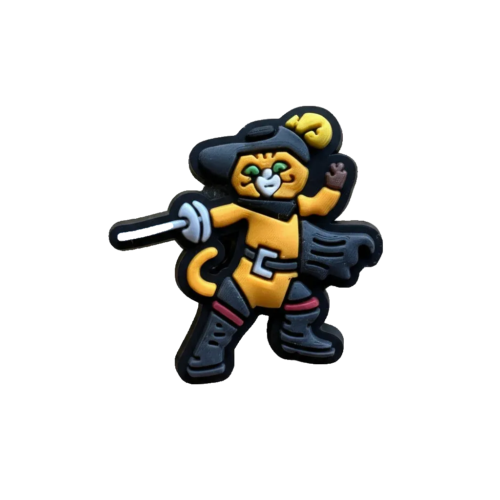 Puss In Boots Shrek Cartoon Jibbitz-Charms for Crocs