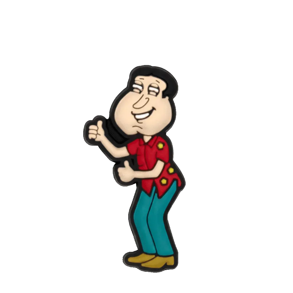 glenn quagmire cartoon croc charm jibbitz shoe accessory