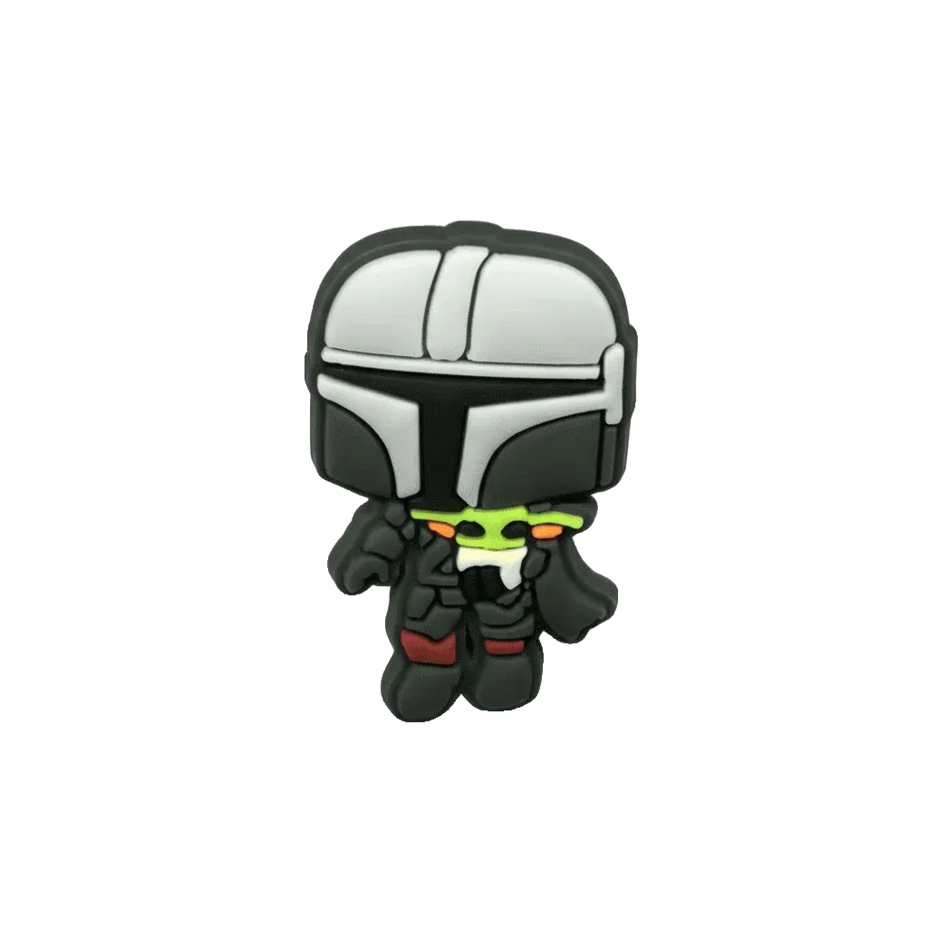 the mandalorian cartoon croc charm jibbitz shoe accessory