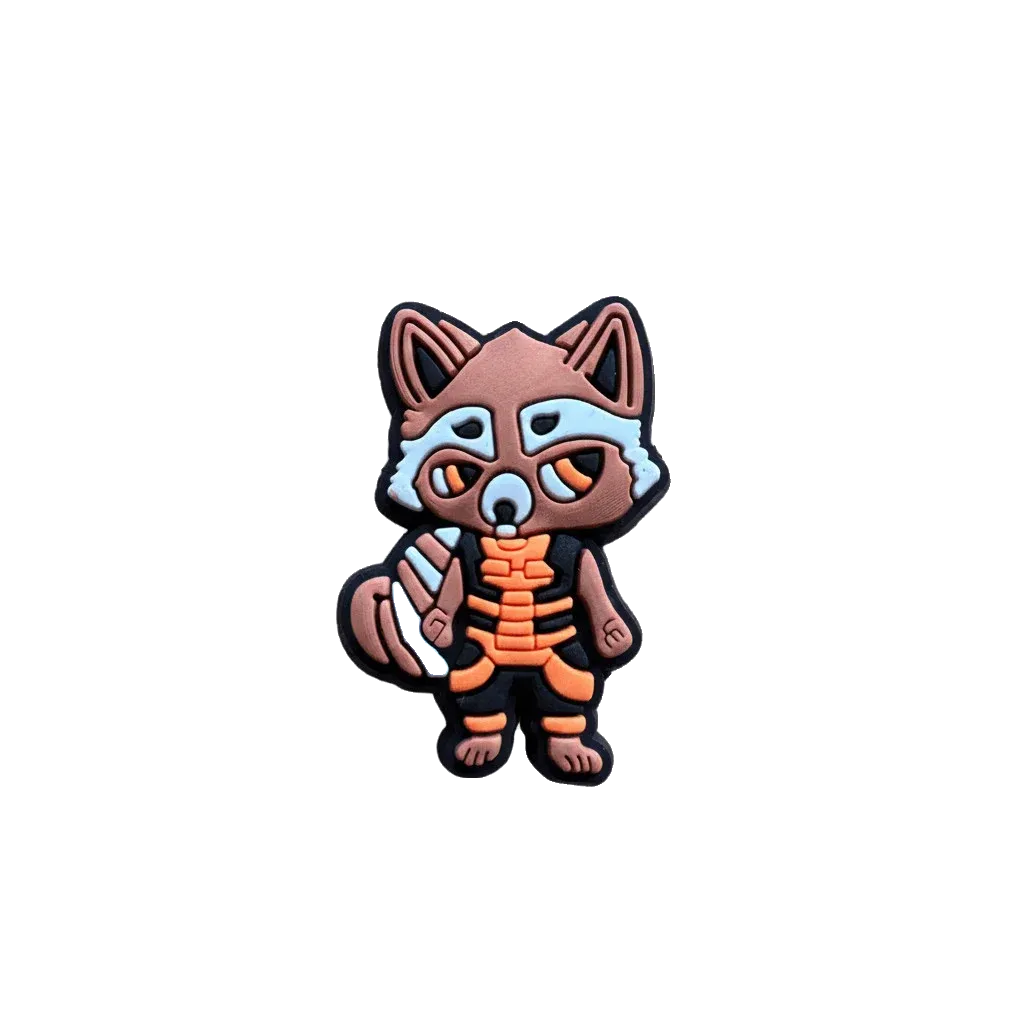 rocket guardians of the galaxy croc charm jibbitz shoe accessory