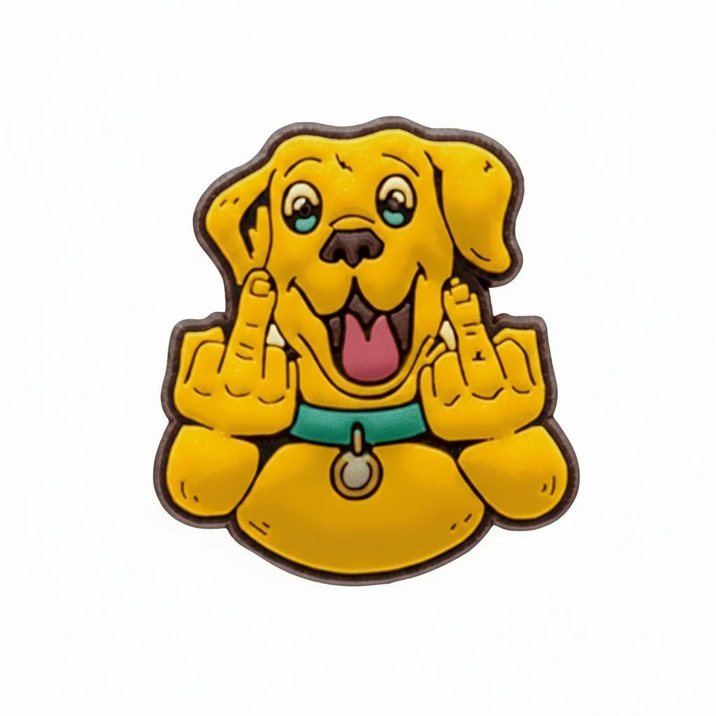 Rude Puppy Dog Animal Jibbitz-Charms for Crocs