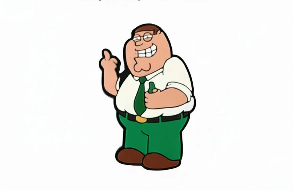 Peter Griffin Funny Flipping Off Jibbitz-Crocs Charms