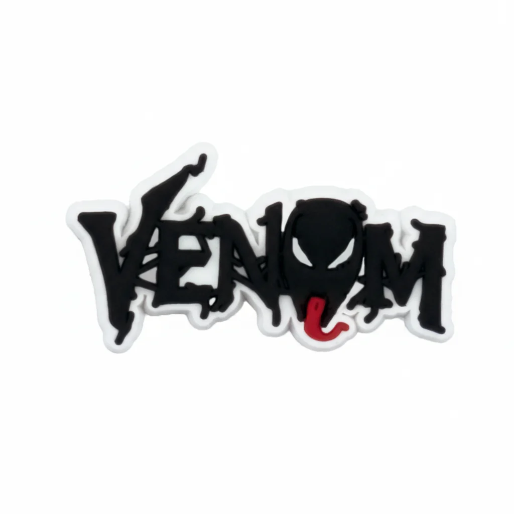 Venom Logo Text For Jibbitz-Crocs Charms