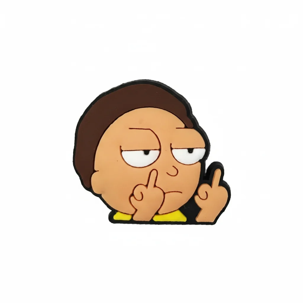 Morty Middle Finger For Jibbitz-Crocs Charms