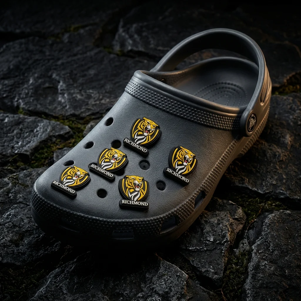 Richmond Tigers Logo For Jibbitz-Crocs Charms