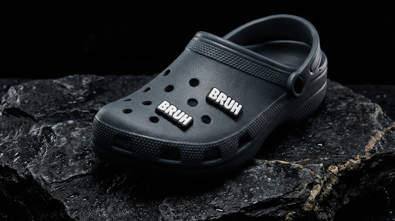 BRUH Text For Jibbitz-Crocs Charms