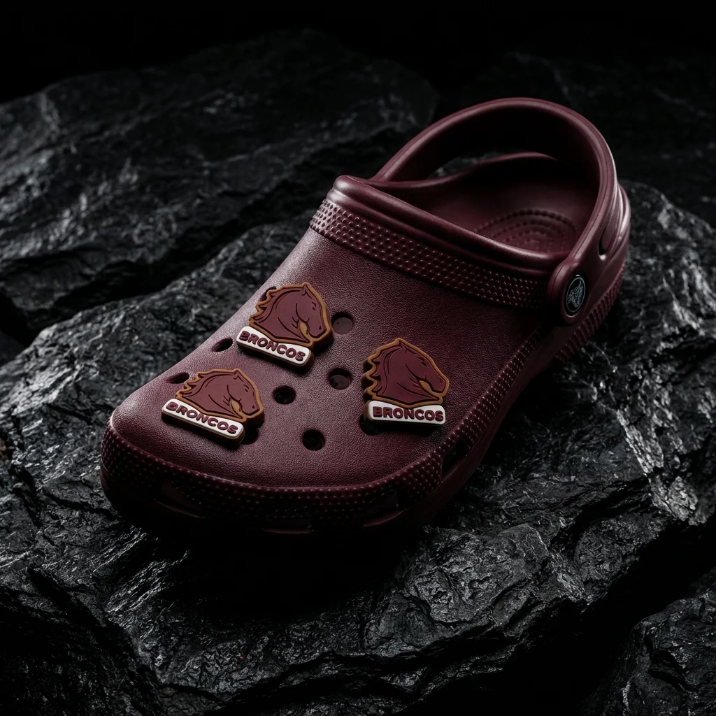 Brisbane Broncos Logo For Jibbitz-Crocs Charms