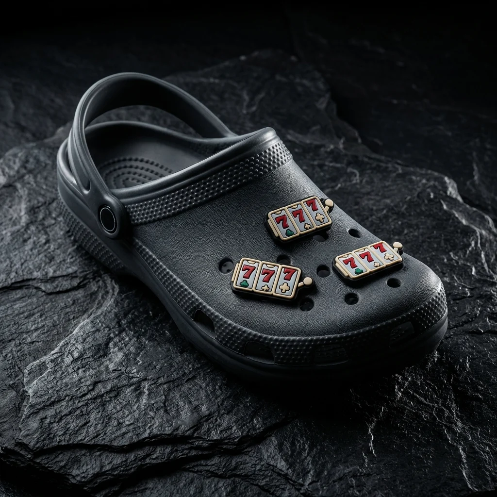 Lucky 777 Slot Machine For Jibbitz-Crocs Charms Shoe