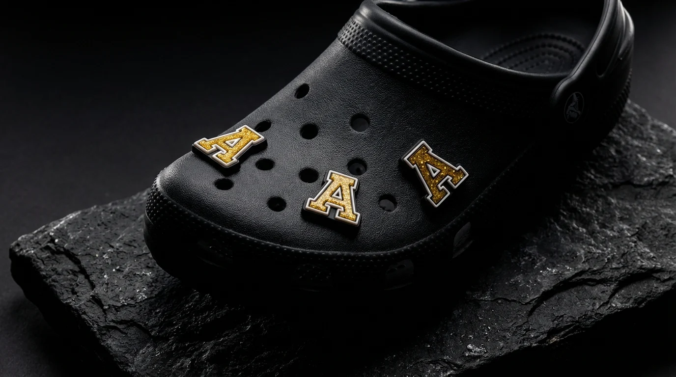 Gold Letter A Shoe Charm For Jibbitz-Crocs Charms