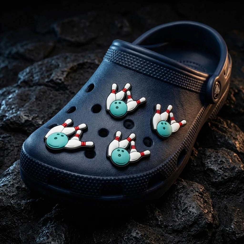 Bowling Ball and Pins Shoe Charm For Jibbitz-Crocs Charms