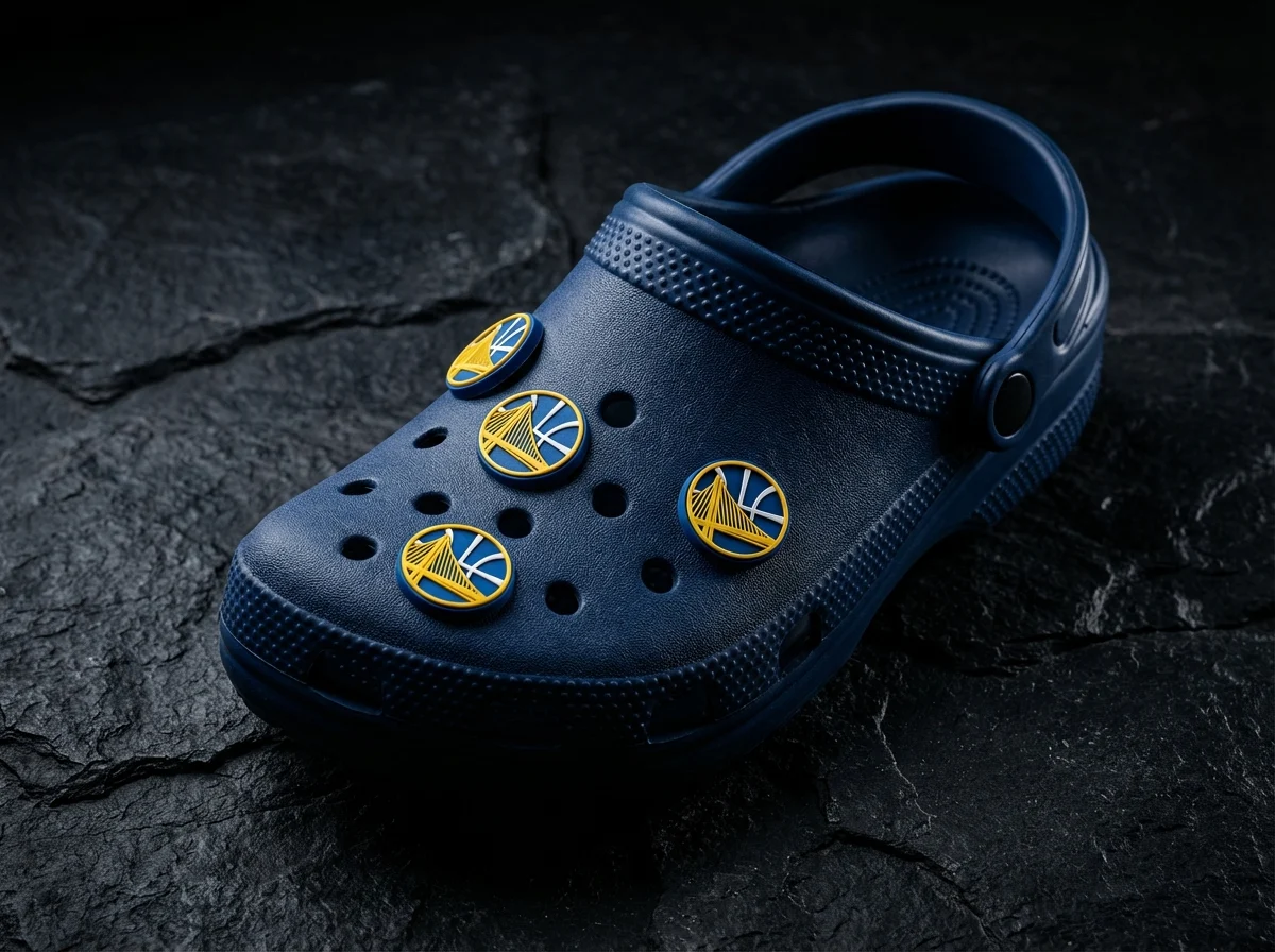 Golden State Warriors Logo Shoe For Jibbitz-Crocs Charms