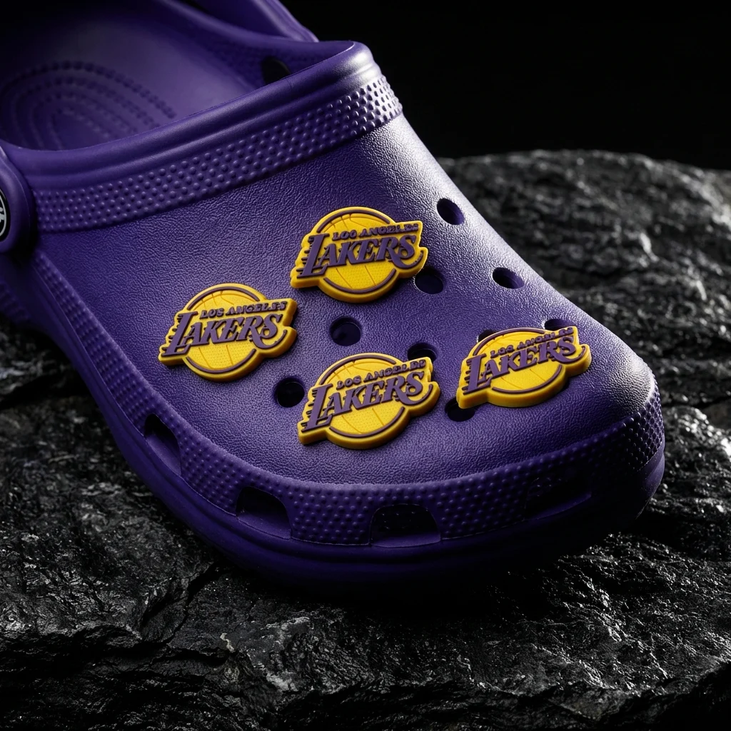 Los Angeles Lakers Logo Shoe For Jibbitz-Crocs Charms