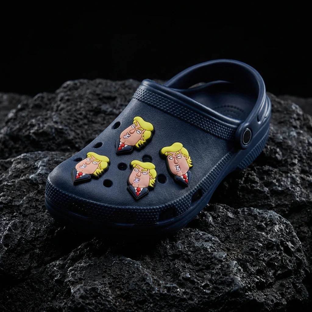 Donald Trump Cartoon Shoe For Jibbitz-Crocs Charms