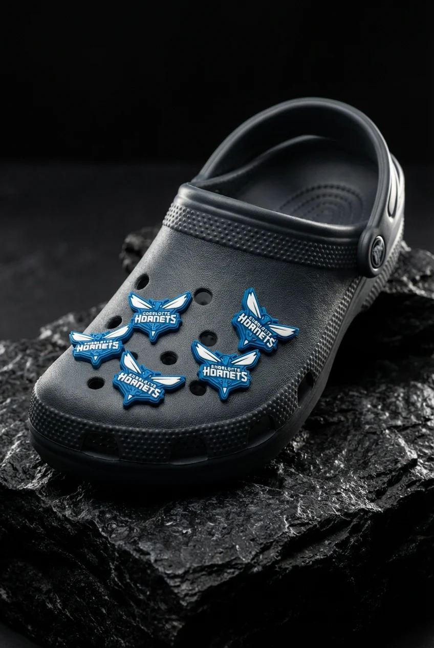 Charlotte Hornets Logo For Jibbitz-Crocs Charms