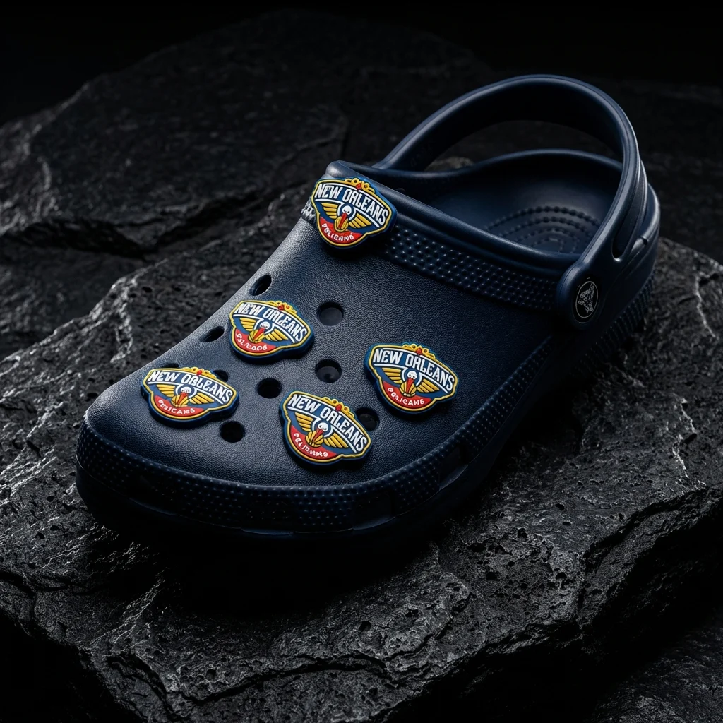 New Orleans Pelicans Logo For Jibbitz-Crocs Charms