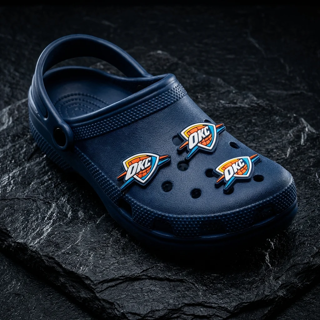 Oklahoma City Thunder Logo For Jibbitz-Crocs Charms