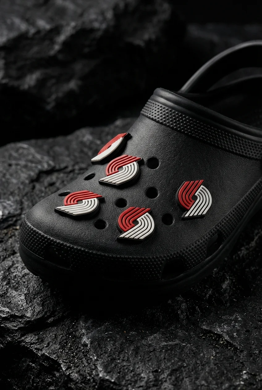 Portland Trail Blazers Logo For Jibbitz-Crocs Charms