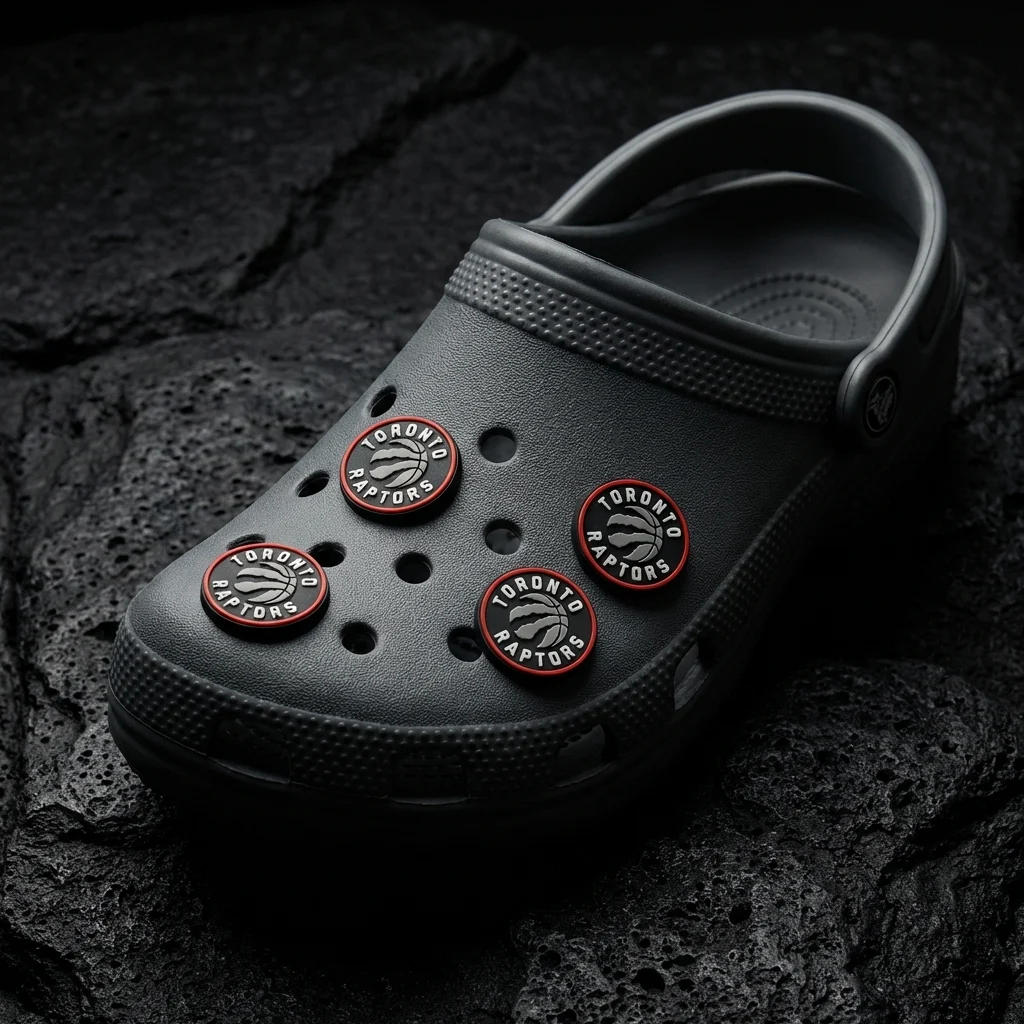 Toronto Raptors Logo For Jibbitz-Crocs Charms