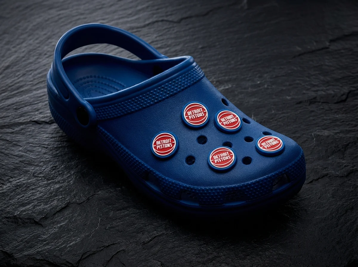 Detroit Pistons Logo For Jibbitz-Crocs Charms