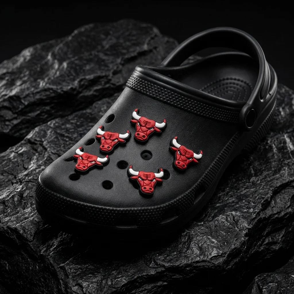 Chicago Bulls Logo For Jibbitz-Crocs Charms