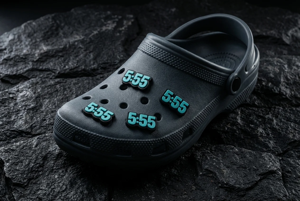 5:55 Number For Jibbitz-Crocs Charms