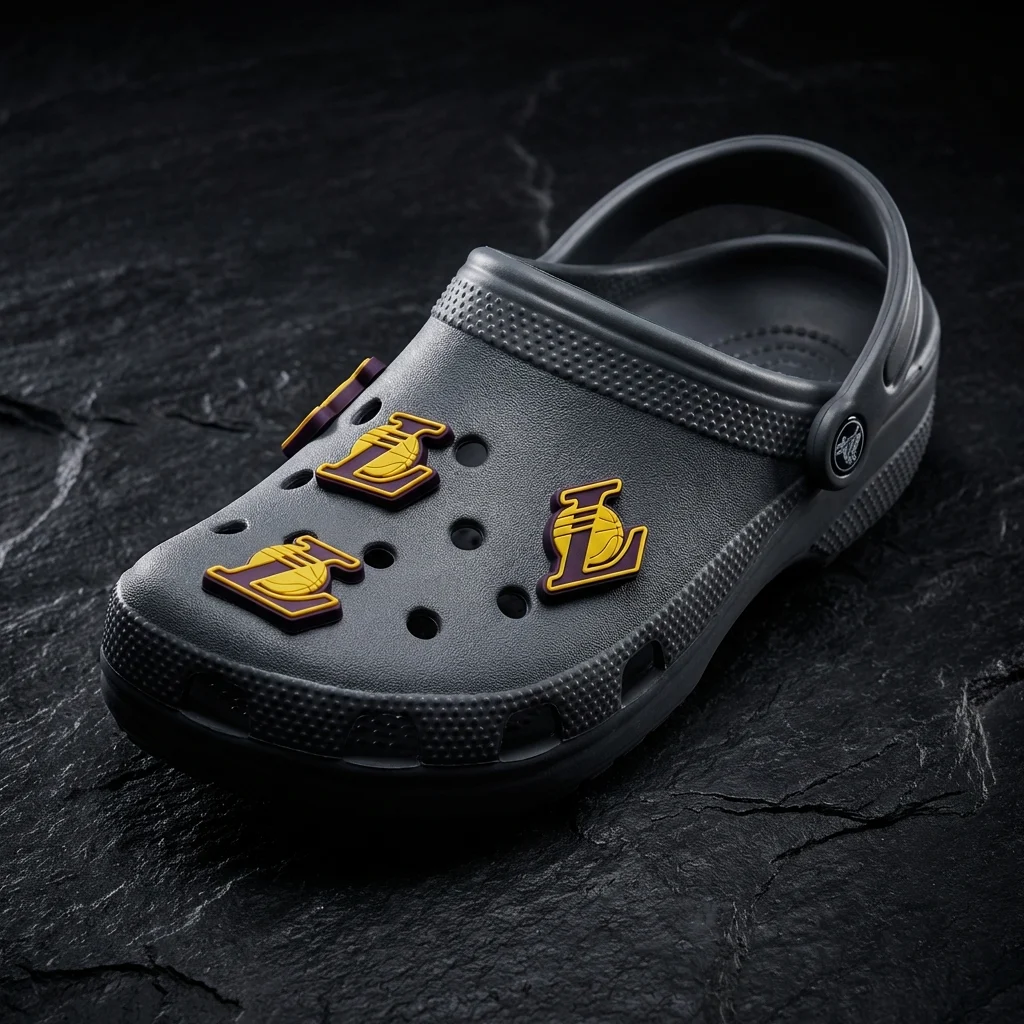 LA Basketball Logo Shoe Charm For Jibbitz-Crocs Charms