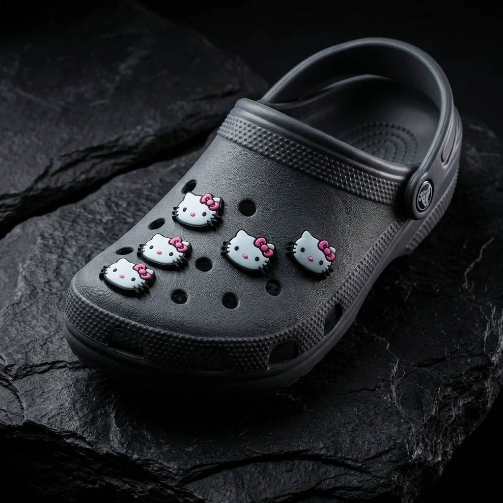 Pink Hello Kitty Cartoon Character For Jibbitz-Crocs Charms Shoe