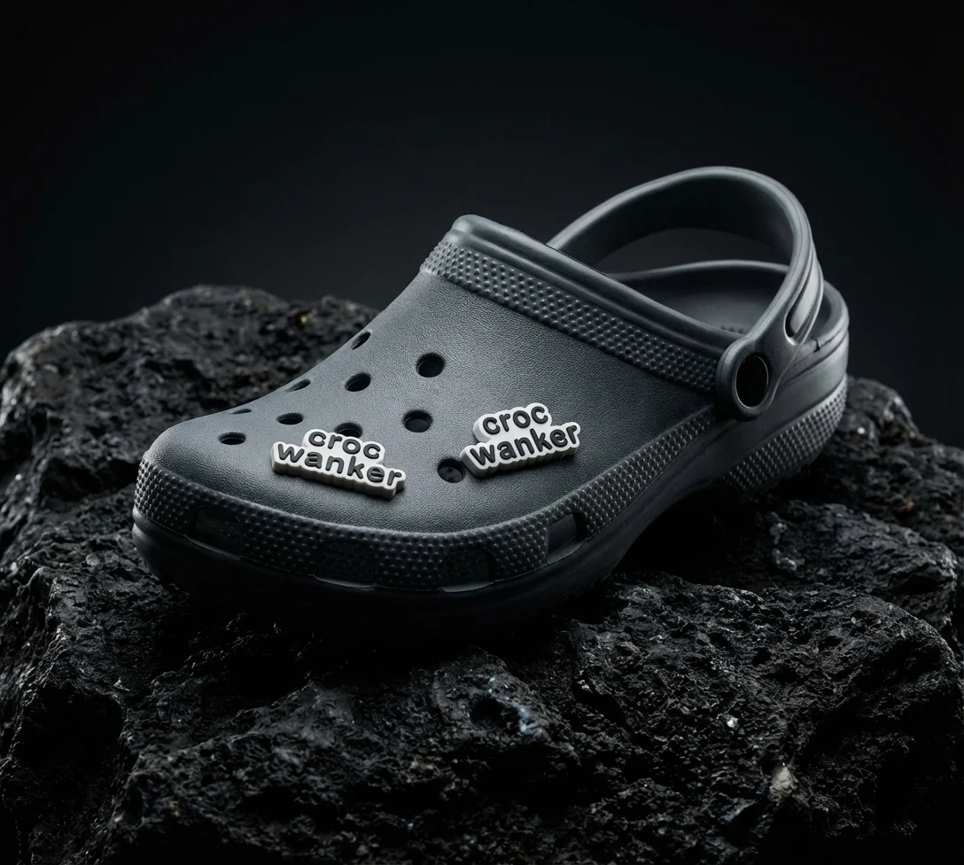 Croc W*nker Funny Quote Jibbitz-Charms for Crocs