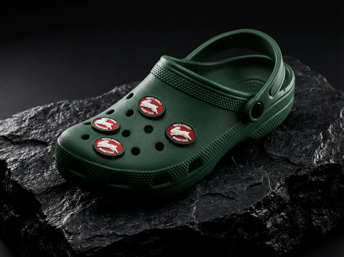 NRL Rabbitohs Football Rugby league Jibbitz-Charms for Crocs