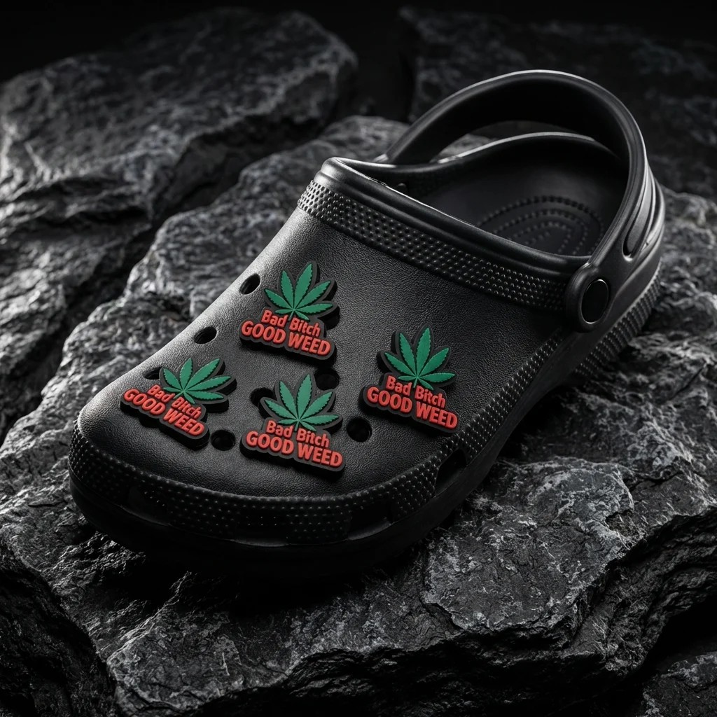 “Bad B*tch Good Weed” Jibbitz-Charms for Crocs