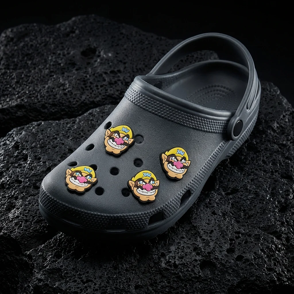 Super Mario Wario Jibbitz-Charms for Crocs