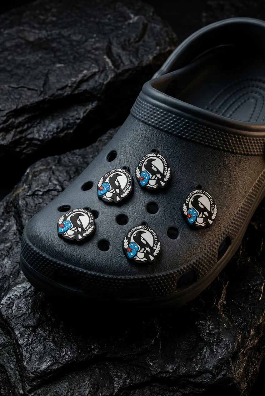Collingwood AFL Club Jibbitz-Charms for Crocs