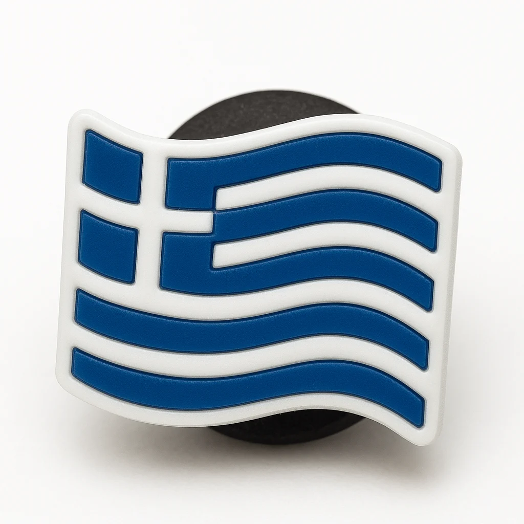 Greece National Country Flag Jibbitz-Charms for Crocs