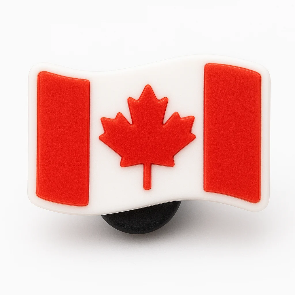 Canadian National Flag Fun Jibbitz-Charms for Crocs